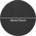 Lot de 6 sets de table ronds tressés en coton et polyester, lavables et résistants à la chaleur, diamètre 38 cm – Noir image 4