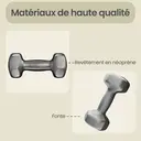 SONGMICSHOME  Ensemble d'haltères hexagonaux en néoprène noir - 2 x 5 kg image 6