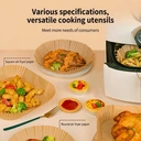 ochama Rectangular 20.5cm x 13.5cm Air Fryer Liners - Food Grade Disposable Parchment Paper, Non-Stick, Oil-Proof, Easy to Clean, Baking, Cooking, Frying Accessories - 200 Sheets image 4