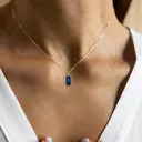 Ever Faith 14K Gold Plated Emerald Cut Cubic Zirconia Pendant Necklace image 3