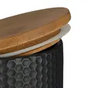 Geome Dolomite and Matt Black Hex Canister image 3