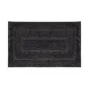 Anika Bath Mat Microfibre Jacquard Charcoal 50x80cm image 0