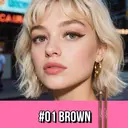 MISSLYN Intense Color Liner Crayon eyeliner teinte 01 Dark Brown - 0,78 g image 1