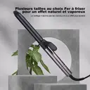 Sunluxy 1097A Fer à boucler 32 mm avec affichage numérique, 4 niveaux de température, chauffage rapide PTC - Noir image 1