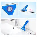 25CM Professional Window Squeegee with Aluminum Alloy Head and Blue Plastic Handle image 4
