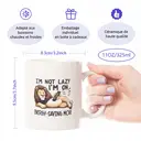 Alphynix 1 Mug blanc 33cl avec citation drôle Lion paresseux en "Mode Économie d'Énergie", cadeau humoristique pour Noël ou Thanksgiving,Le cadeau de la saint-valentin, cadeau d’anniversaire image 7