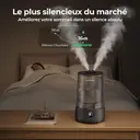 Homvana Humidificateur H101 3,6 L Noir, Remplissage par le haut, Technologie SilentSpary, Brume fraîche 360 °, Autonomie 34 h, Silencieux 16 dB, Sans BPA, Diffuseur d'arômes image 8