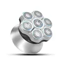 komingdon Rasoir électrique pour homme, tête de rasoir, étanche et rechargeable, Rasage sec et humide - Idéal pour le Rasage du crâne et des têtes chauves - Argent image 8