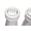 Maison by Premier White Marble Salt & Pepper Set, Elegant Natural Marble Shakers with Chrome Accents, Durable and Hygienic image 2