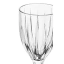 Maison by Premier Set of 4 Crystal Wine Glasses, Fluted Goblets, Clear Stemware, Ribbed Wine Cups For Bar Top, & Table Decor image 3