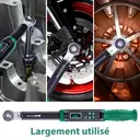 MoveCrab Clé dynamométrique numérique avec têtes interchangeables, réglage de précision de 6,8 à 135 Nm/5 à 99,6 pi-lb et embouts à cliquet et à fourche image 4