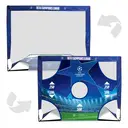 Hy-Pro Football Goal with Target Sheet UEFA Champions League Flexi Blue 3x4ft image 0