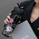 Goom Art Life Series Gobelet à fleurs noir - 600 ml image 4