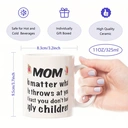 Alphynix Mama, egal was das Leben dir entgegenwirft, wenigstens hast du keine hässlichen Kinder 33cl lustige Kaffeetasse,Le cadeau de la saint-valentin, cadeau d’anniversaire image 6