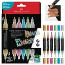 Faber-Castell Marqueurs acryliques Black Edition Shake & Paint, 6 pièces, couleurs métalliques image 0