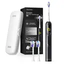SAKYPRORAL AI Electric Toothbrush with Smart Display for Adults Kids | 150-Day Rechargeable Toothbrush, Real-Time Map |3-Min Timer, Travel Case | Teens Sonic Toothbrush Gift (G5S Black) image 6