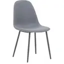 Interiors by Premier Dining Chair Salford Grey/Black 4pcs image 3