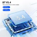 HOCO E150 Liantu Built-in Cable Car AUX Bluetooth Receiver-Lead-gray image 3