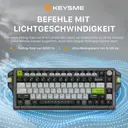 KEYSME AHD-HCKR-C 75-%-Gaming-Tastatur, QWERTY-US-Layout, magnetische Jade-Pro-Schalter, 8 kHz Abfragerate, einstellbarer Auslösepunkt 0,1–4,0 mm, CNC-Aluminiumgehäuse, PBT-Tastenkappen mit Farbsublimationsdruck image 1