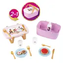 Disney Princess 2-in-1 Transforming Picnic Basket & Side Table with 14 Accessories image 1