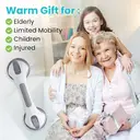 TAILI Shower Grab Bar, 2 Pack 12 Inch Suction Grab Bars for Bathtubs and Showers for Elderly, Shower Handle for Seniors Bathroom Safety Grip, No Drilling Removable,Grey image 7