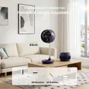 Airmate Foldable Air Circulation Fan with Remote Control,Height Adjustable, DC Motor, 32db Quiet for Bedroom, 5 Blades, 8H Timer, Compact & Portable,New Arrival image 6