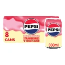 PEPSI Treats Strawberry & Cream 8 X 330ml image 1