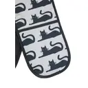 Maison by Premier Double Oven Glove Black Cat Black/White image 1