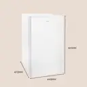 TCL RF120DWE0 45cm Wide Compact Undercounter Fridge with Ice Box - 90L - White - E Rated image 8