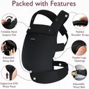 Momcozy Baby Carrier - Ergonomic, Comfortable & Lightweight, for 3-20kg Babies, Easy To Wear, Hands-Free, Enhanced Lumbar Support, Snug Fit For Infants & Toddlers, Black image 3