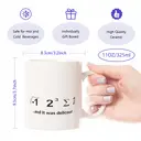 Alphynix Funny Mug - I Ate Some Pie… And It Was Delicious. Math Geek - 11 OZ Coffee Mugs - Funny Inspirational and sarcasm image 7