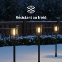 VIVREAL Lot de 4 lampes solaires carrées transparentes à filament de tungstène image 7