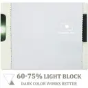 PONY DANCE Blackout Curtains with Eyelet, 1 Panel W140 x L220cm (W55 x L87inch), Greyish White image 5