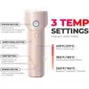 TYMO CurlGo Cordless Automatic Curling Iron, Portable Hair Curler, Beach Waves Curling Wand, 3 Temp Settings, Rechargeable & Dual Voltage, Pink, HC520P, Top Gift Picks image 7