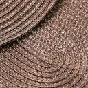 PP Placemats Set of 6 for Dining Table，PP oval placemat BL dark brown，Washable Woven Vinyl Non-Slip 18x12 inches Placemat Heat-Resistant Durable Table Mats for Dining Table Easy to Clean image 5