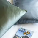 VIVARAISE Taie d’oreiller Ashley vert de gris - 50 x 75 cm image 1