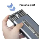 EasyWox Digital Electric Screwdriver Set | 350mAh Lithium Battery | 48 Common Bits | 90min Charging Time | Torque 0.3N.m (Electric) / 3.5N.m (Manual) | Aluminum Handle image 1