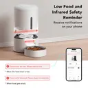 Petlibro Granary Smart Feeder - 5L， White， Automatic Feeding， App & WiFi Control， Suitable for Dogs and Cats， Portion Adjustable， Plug-In Power Supply Required image 7