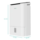 ecoair DD2 Simple Desiccant Dehumidifier – 9 Litres/Day Extraction， Low-Temperature Performance， Lightweight Design， Laundry Mode – White image 5