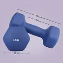 SONGMICSHOME  Haltères, lot de 2, musculation, entraînement, hexagonal, revêtement en néoprène, entraînement de fitness, bleu image 2