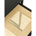 Interiors by Premier Side Tables Nested Depok Square Black/Rattan 2pcs image 2