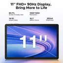 DOOGEE Tab G6 Plus Android Tablet， 11-inch FHD+ Display， 32GB RAM， 256GB ROM (Expandable up to 2TB)， 8000mAh Battery， Octa-Core Processor， Black image 1