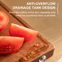 Zhang Xiaoquan Planche à découper en bois massif (400 x 280 mm) - Rectangulaire, pour la maison image 3