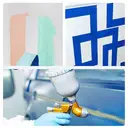 TAPEBEAR Multi-Surface Painter's Tape, UV Anti Residue Free Blue Tape, Wall Painting Masking Tape with Sharp Lines for
Indoor outdoor Painting, 0.94 inch x 60 Yard, 6 rolls image 8