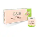 C&S Toilet Tissue, 4-Ply, 135g, 10 Rolls, Soft, Durable, Family Economical Pack image 1