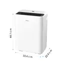 Midea Seasonal Dehumidifier – 10L Extraction, Humidity Control, Continuous Drain Option, White – MDDQ-10DEN7-QA3 image 7