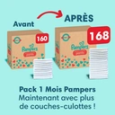 Pampers Premium Protection Pants Pack 1 Mois, Taille 4, 168 couches-culottes image 2