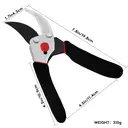 FLORA GUARD Secateurs, 8.5 Inch Traditional Bypass Pruning Shears, Professional Tree and Branch Garden Pruner image 3