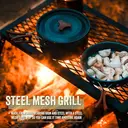 Milestone Camping Open Fire Grill Heavy Duty Folding image 2