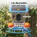Blinkit Bird Villa Outdoor Bird Feeder 1.2L - 4400mAh Battery, Cloud Smart AI Camera with LED Night Vision, Two-Way Audio, Full-Color Night Vision, Bird Recognition image 8
